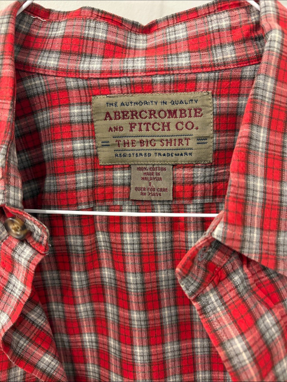 Vintage Abercrombie & Fitch Plaid Button-Down Shirt